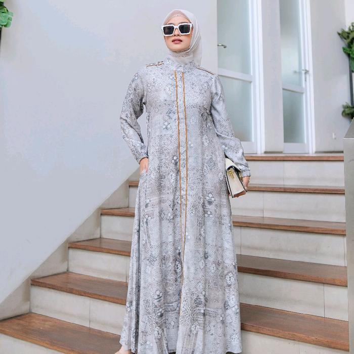 Gamis Darby All New.Bahan England Original Lis Tangan Dan Tengah