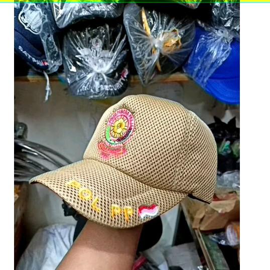 Topi Satpol PP Pol PP Cream