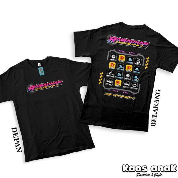 KAOS ANAK RAMADHAN KAREEM 1446 HIJRIAH TERBARU 2025 BAJU LEBARAN ICON GARENA DI BULAN PUASA BAJU FF