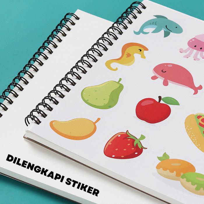 A4 Drawing Book Buku Gambar Ring Karakter Buku Gambar Anak Buku Gambar Polos