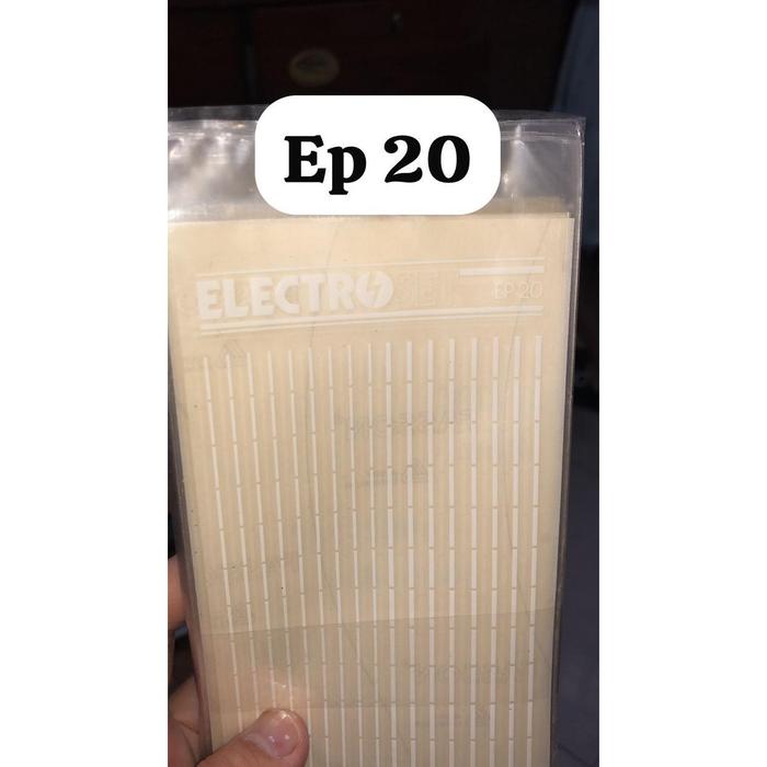 rugos elektro putih kode  et01 / et02 / et17 / et19/ et 20 / e 21  bentuk garis  /  titik 3