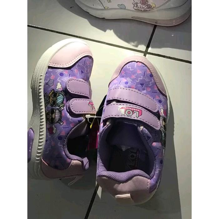 Sepatu Anak LED LOL Purple