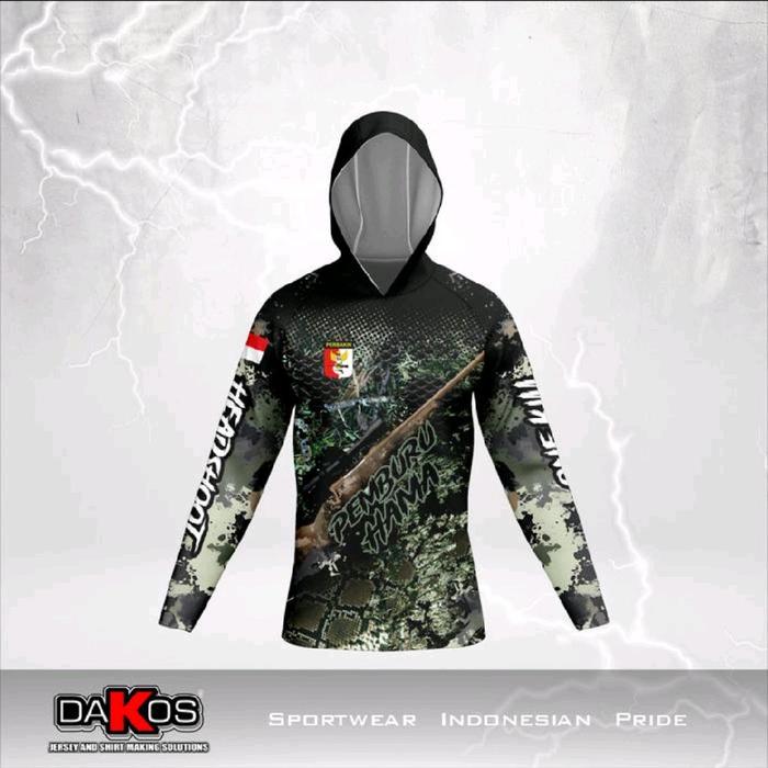 JERSY PEMBURU HAMA KAOS KAMO PEMBURU LENGAN PANJANG Baju