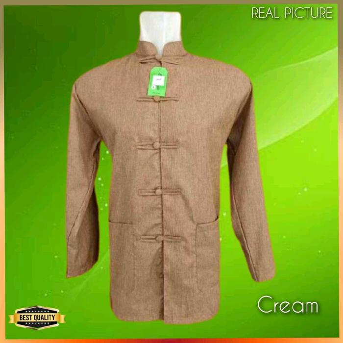 Baju Cheongsam Pria Cream