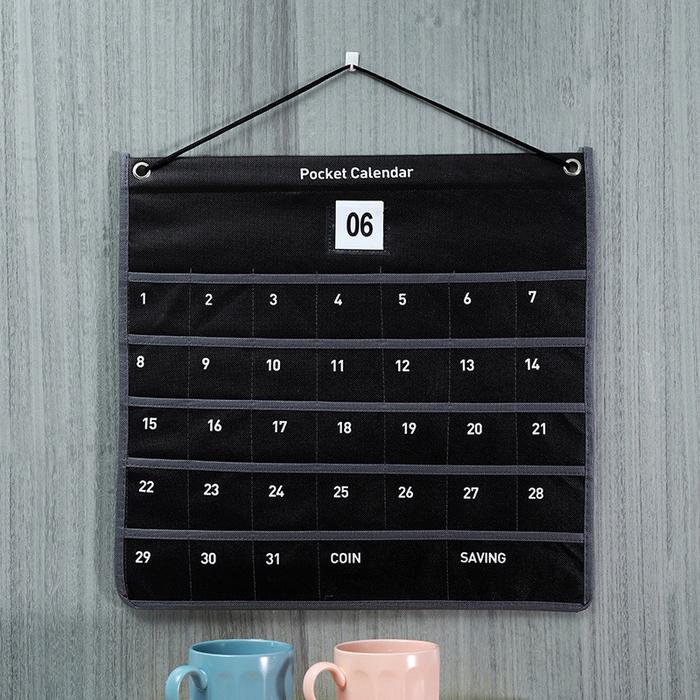 Tas Penyimpanan Fabric Calendar / Kalender Kain / Kalender Kain/ Kalender Aesthetic/ Kalender Kain A