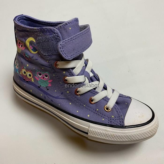 sepatu anak converse ctas 1v high purple new old stock
