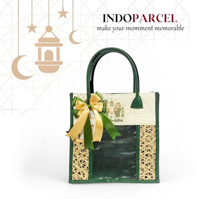 INDOPARCEL - Goodie Bag Idul Adha Tas Hampers Anyaman Pandan Bambu Tas Bingkisan Edisi Idul Adha Tas