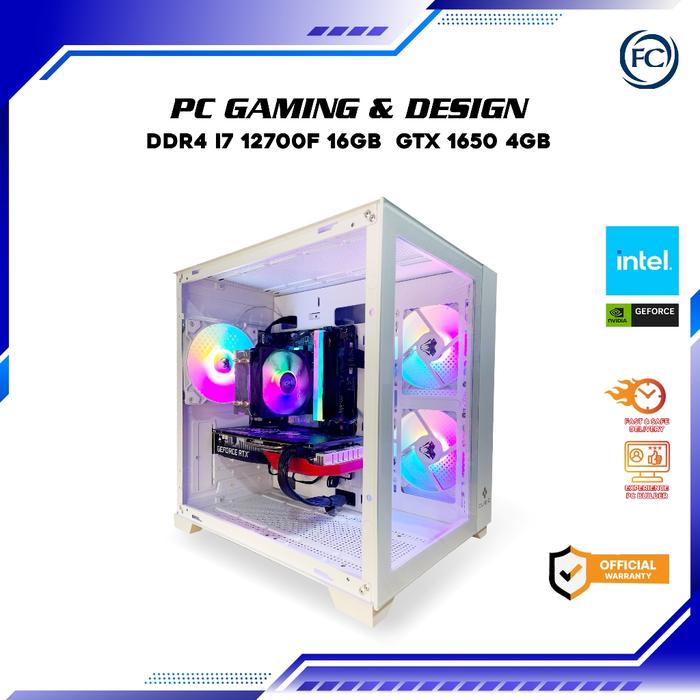 PC GAMING / DESIGN / LIVESTREAMING DDR4 I7 12700F /16GB/ GTX 1650 4Gb
