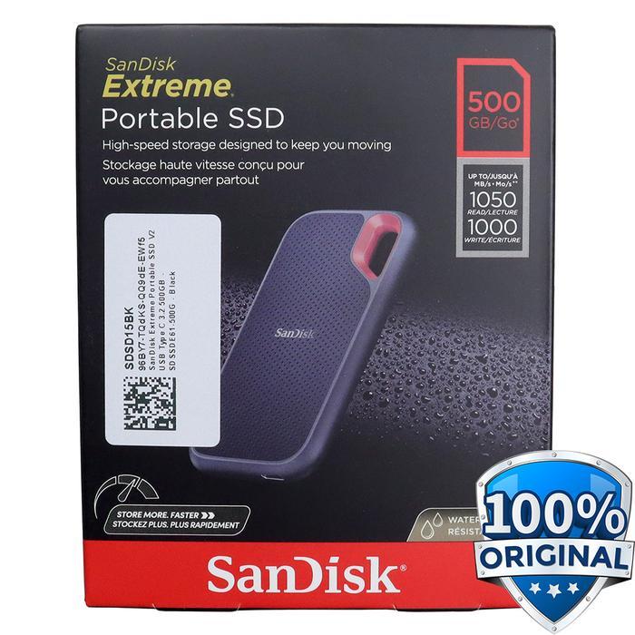 SanDisk Extreme Portable SSD V2 USB Type C 3.2 1TB - SDSSDE61-1T00