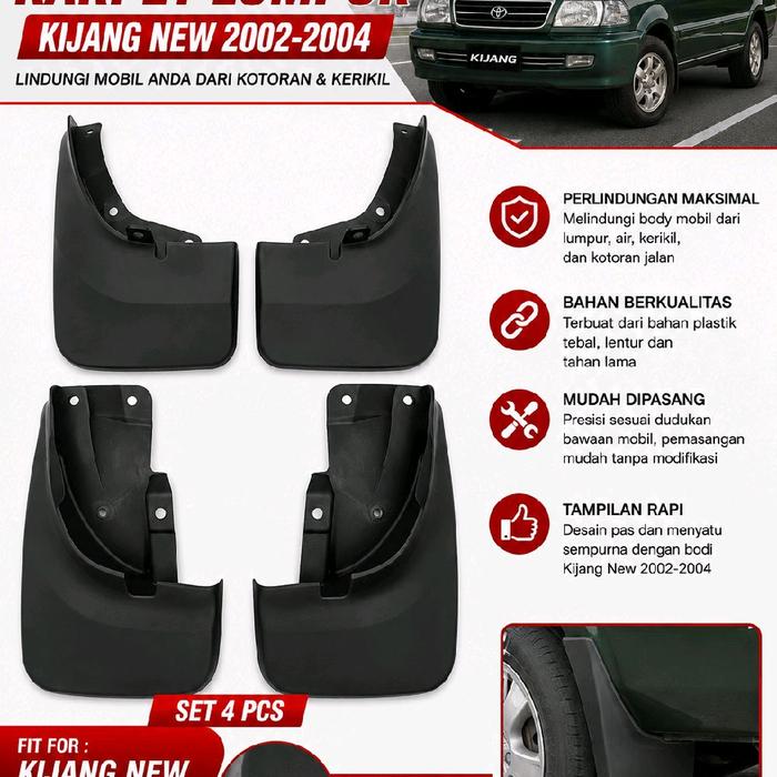 MUDGUARD KARPET LUMPUR MOBIK TOYOTA KIJANG NEW KAPSUL 2002-2004 ORIGINAL PNP