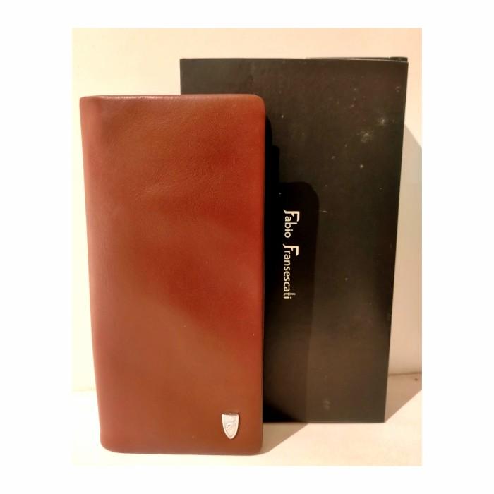 Dompet Kulit Fabio Fransescati Dpt ff 312 Original Auntentic-Coklat
