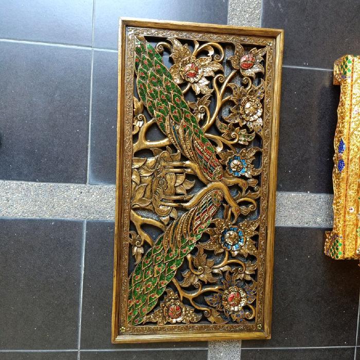 hiasan dinding khas chiang mai thailand 49*95cm asli chiang mai