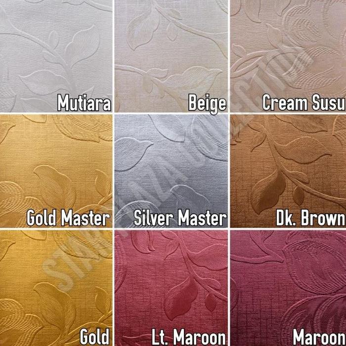 Bahan Kain Oskar Kulit Oscar Sintetis Mengkilap Motif Bunga Kembang - Rodeus Gloria (Sofa, Jok, Kurs