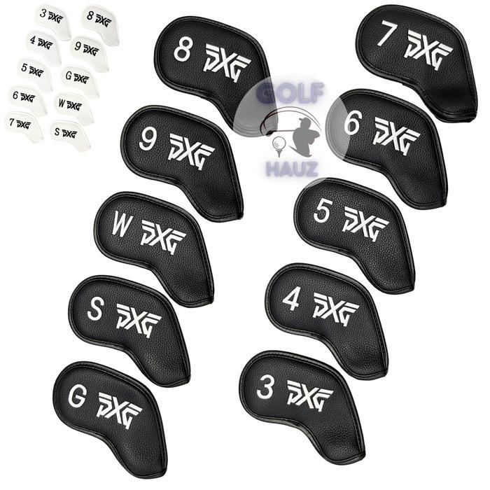 PREMIUM Head Cover Sarung Stik Golf Club PXG Clubs Parson Extreme Black White PU Leather Magnet Magn