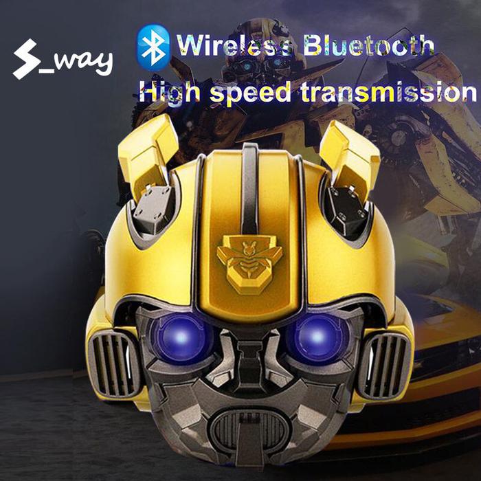 S_way Helm Bumblebee, Speaker Mini Bluetooth Nirkabel, Loudspeaker