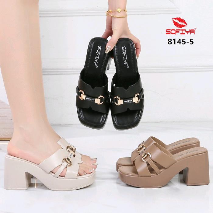 Sandal Tinggi Wanita 8145-5 Sofiya Heels Hak Tahu 9 Cm Ringan dan Nyaman dipakai