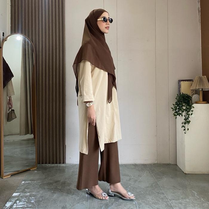 Naura tunik kaos combed 24s