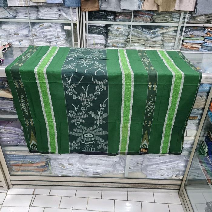 Sarung Tenun Pria Dewasa BHM Bahan Mesres Motif Timbul Kembang