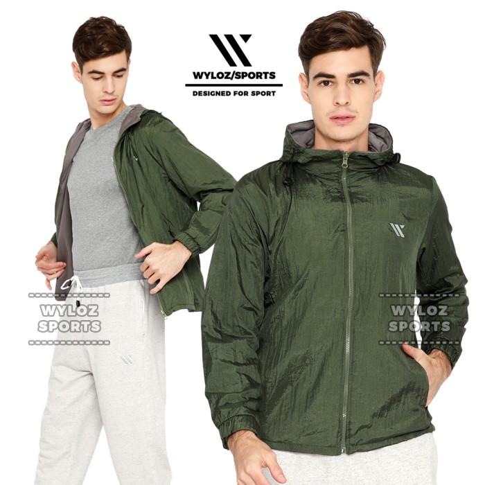Jaket Olahraga Tracktop Lari Running Sepeda Outdoor Cowok Pria Ori