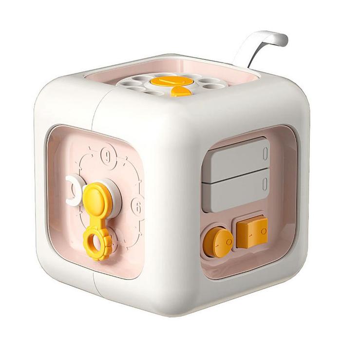 Montessori ity Cube Toy Sensory Busy Cube Travel Learning Toy