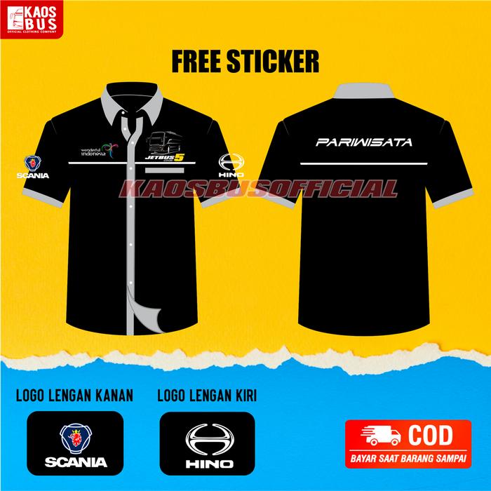 Kemeja Bus Mania Jetbus 5 Katun