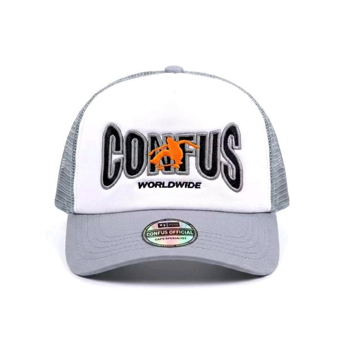 Topi traker visor pendek, topi visor pendek, topi traker cordu visor pendek