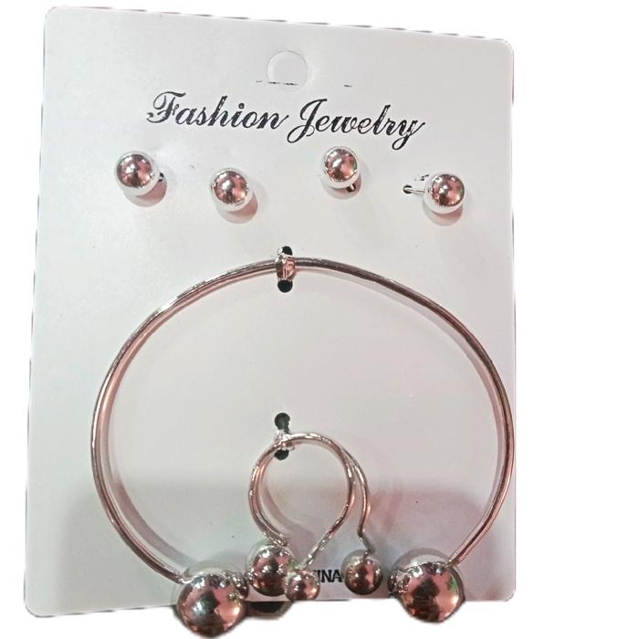 GeLang Set Jewelry anting 2 pasang,cincin 1 pcs,gelang 1 pcs