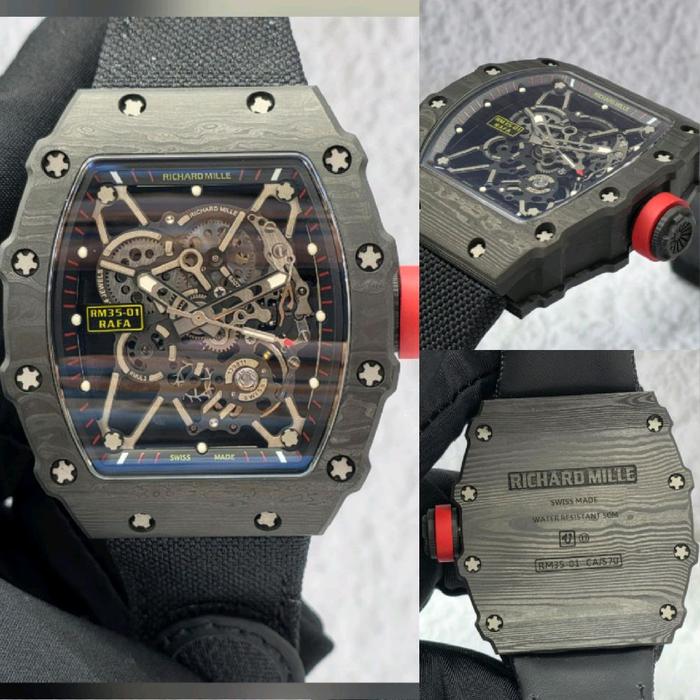 Dr.Jam II RM RM35 35-01 BLACK CARBON RMF 43MM BLACK NYLON STRAP TIER 5
