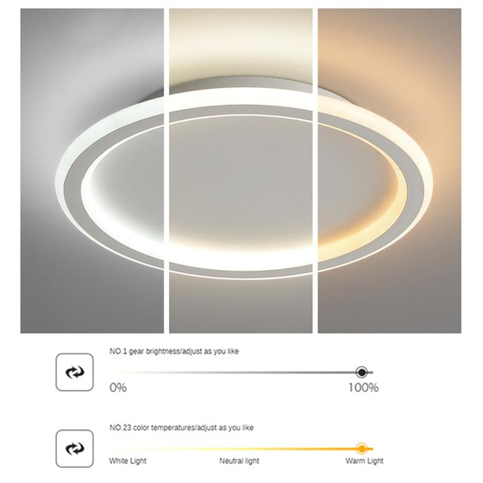 COD AUROP 3-color Lampu Plafon Minimalis Lampu lingkaran Untuk Dekorasi Kamar lampu gantung dekorasi