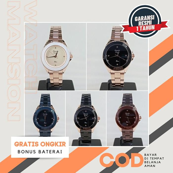 JAM TANGAN WANITA ALEXANDRE CHRISTIE 2976 AC 2976 AC2976 STAINLESS STEEL ORIGINAL & GARANSI RESMI 1 