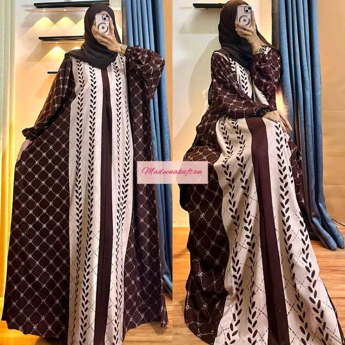 Madewa Kaftan Kaftan Ayana Model Terbaru dengan Desain Elegan dan Motif Unik untuk Tampilan Mewah