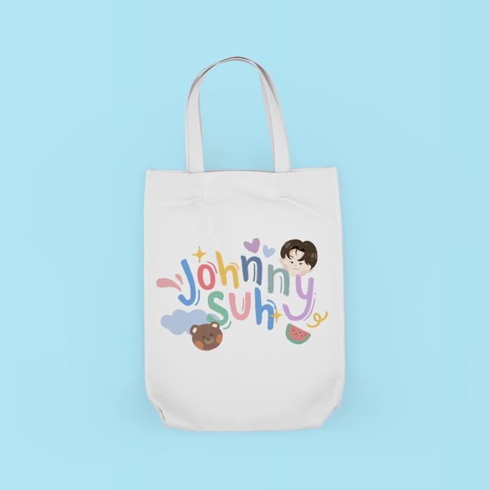 Tote Bag Kanvas & Rajut Simple dan Bergambar Nama Member NCT 127 / SM Entertaiment