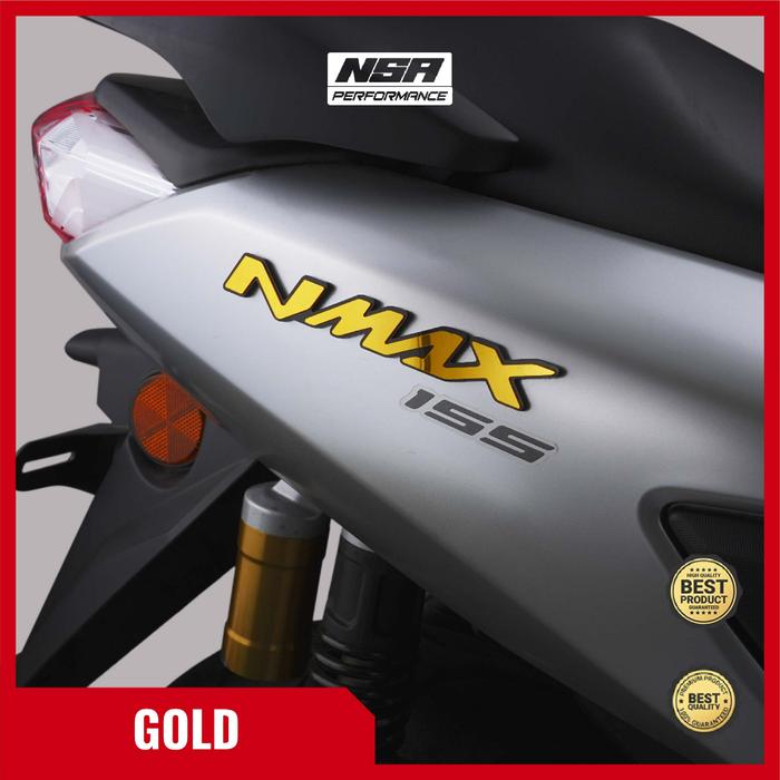 Ready Stok Nsa Emblem Nmax 3D Logo Nmax Jepang 2Pcs Emblem Motor Sticker Timbul Variasi Motor Emblem