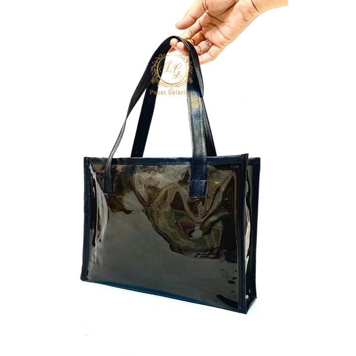 Tote Bag Mika Transparan  Bahan Mika PVC Tebal