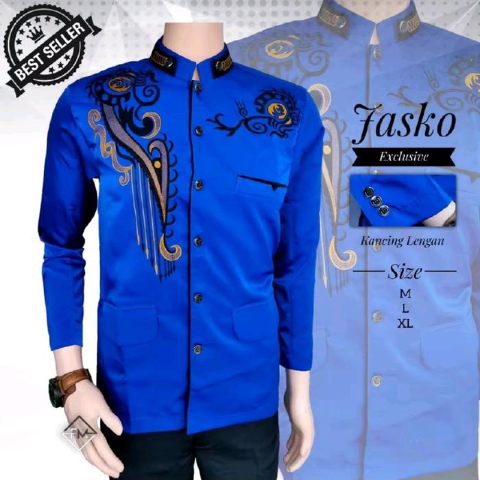 jasko bordir 2026 / jasko pria dewasa 2026 / baju koko dewasa terbaru 2026 / koko jasko pria dewasa 