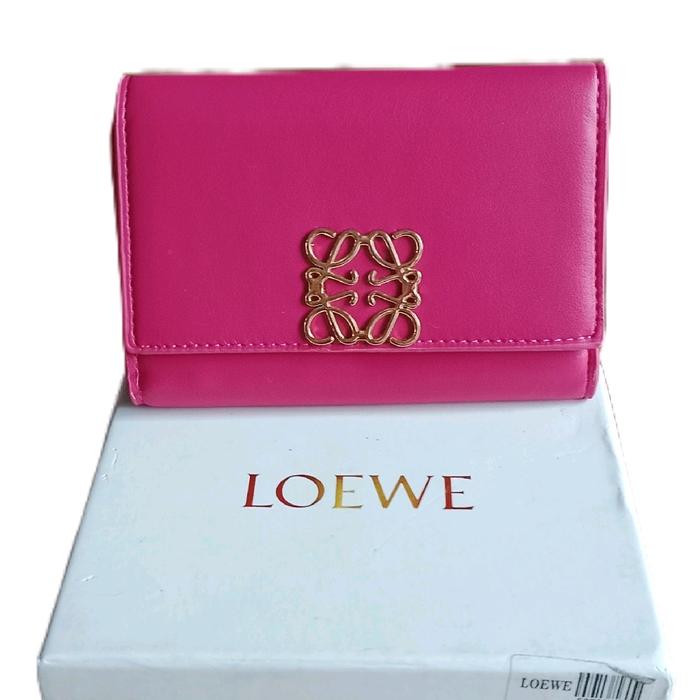LOEWE Dompet Wanita Premium - Kartu Warna Cerah Desain Unik & Praktis Cocok Untuk Gaya Sehari-hari d
