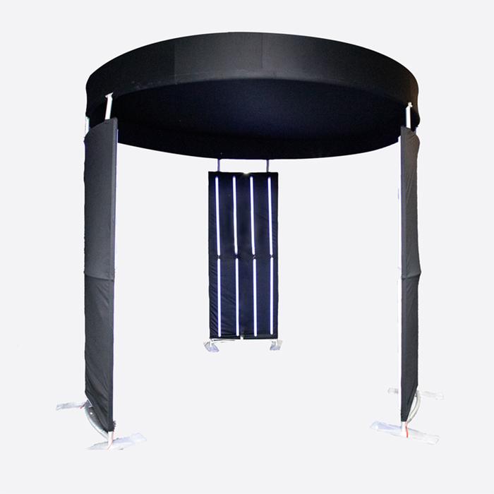 360 Photo Booth 360 Photobooth Backdrop Enclosure In With LED Lights