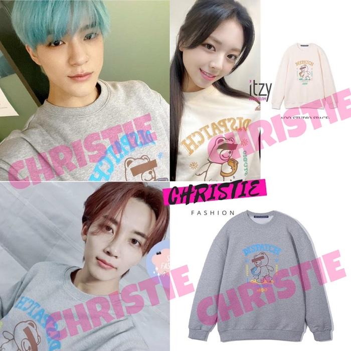 [COD] BASIC SWEATER DISPATCH BEAR JENO YUNA JEONGHAN M-XXL / SWEATSHIRT KOREA KPOP NCT SEVENTEEN ITZ