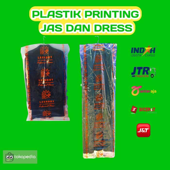 Plastik sablon jas dan gamis / plastik printing jas dan gamis