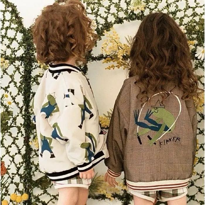 Jacket varsity bomber anak limitedoudou super cakep bang