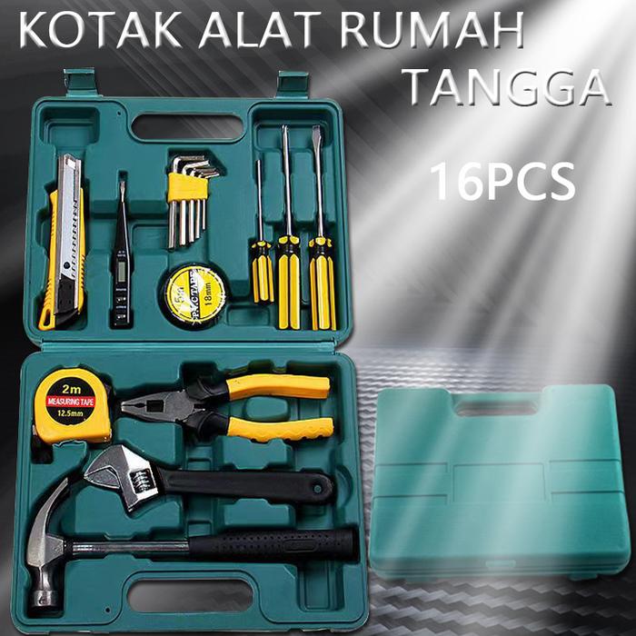 Tool Box Set Perkakas Palu Tang Obeng Kunci Pas Cutter