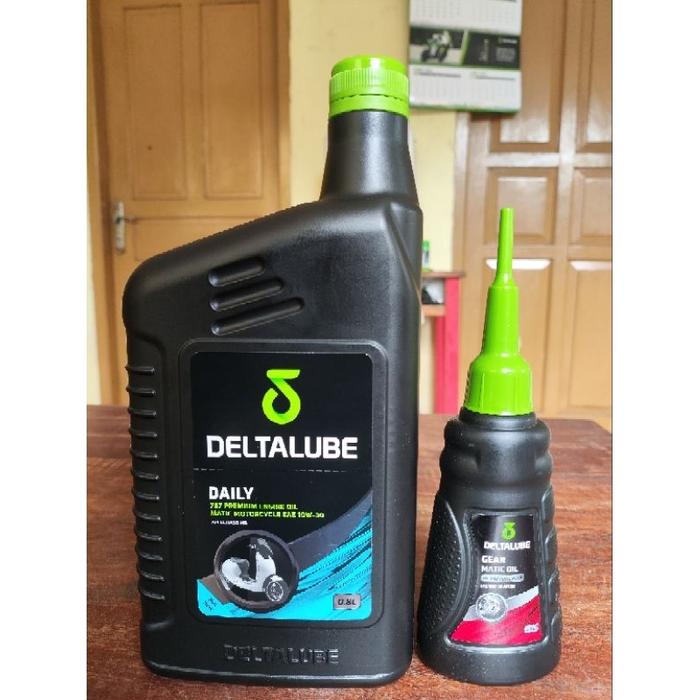 BEST SELLER PAKET OLI DELTALUBE DAILY MATIC 10w30 0.8L (800ml) + Gear Gardan Deltalube 120ml 100% OR