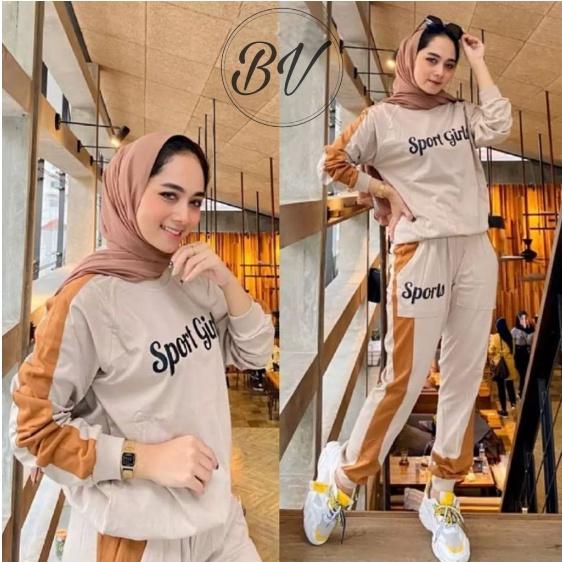 NEW!! Stelan Senam Merah Putih/Baju Senam Merah Putih/Setelan Olahraga Wanita Modis Terbaru 2022 Ger