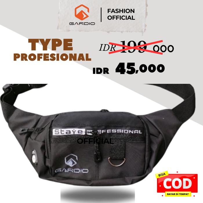 GARDIO PROFESIONAL, Tas Pinggang Selempang Gardio Waterproof Anti Air Ori Profesional