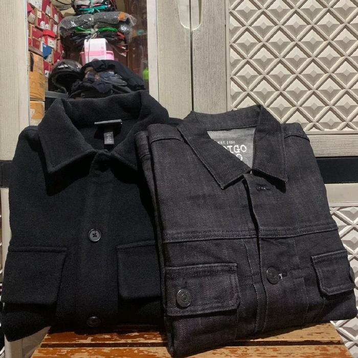 ORIGINAL OUTERWEAR WOOL H&M JACKET SPAO DENIM JEANS BLACK INDIGO