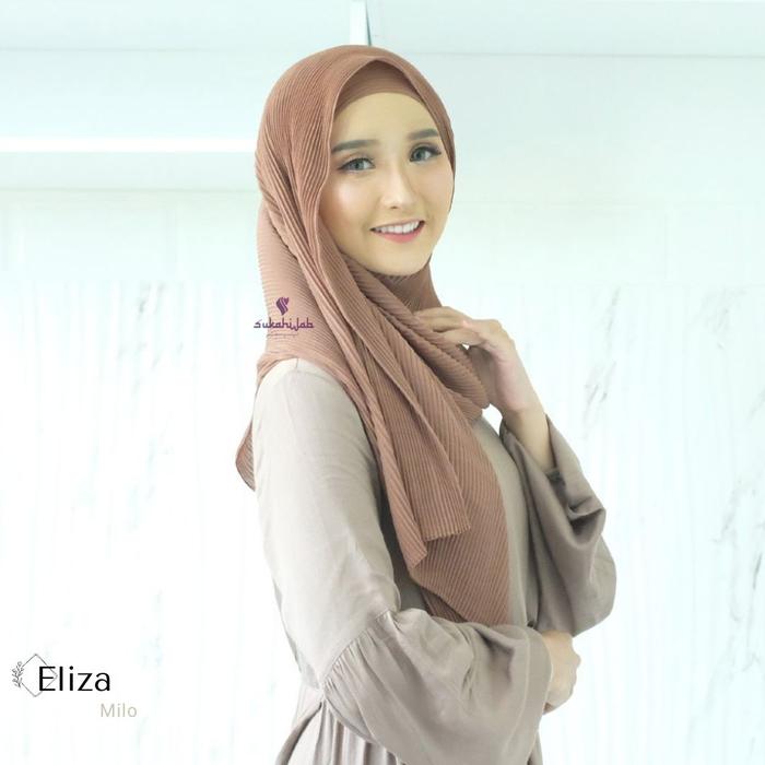 Pashmina Ceruty Hijab Instan Plisket cantik muslim Panjang material Ceruty babydoll Ciput Soft Jilba