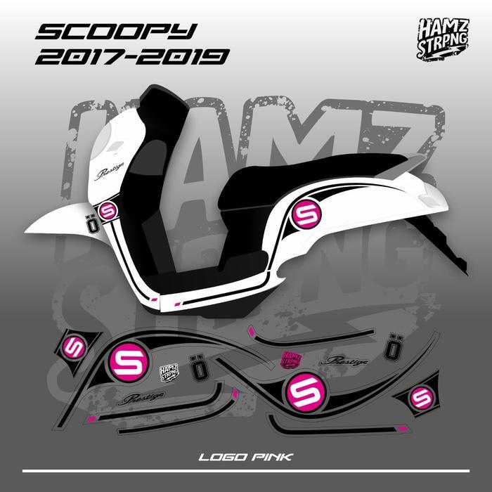 Striping Transparan Scoopy New 2017-2019 (Donat) S logo simple proper [NTS]
