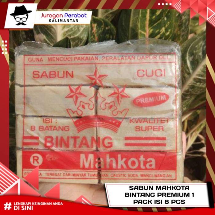 Sabun Mahkota Bintang Premium 1 Pack isi 8 Pcs / Sabun Penghilang Noda Di Baju / Sabun Cuci Ajaib / 