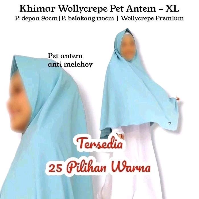 DIANDRA HIJAB WOLLYCREPE PET XL MURAH BISA COD