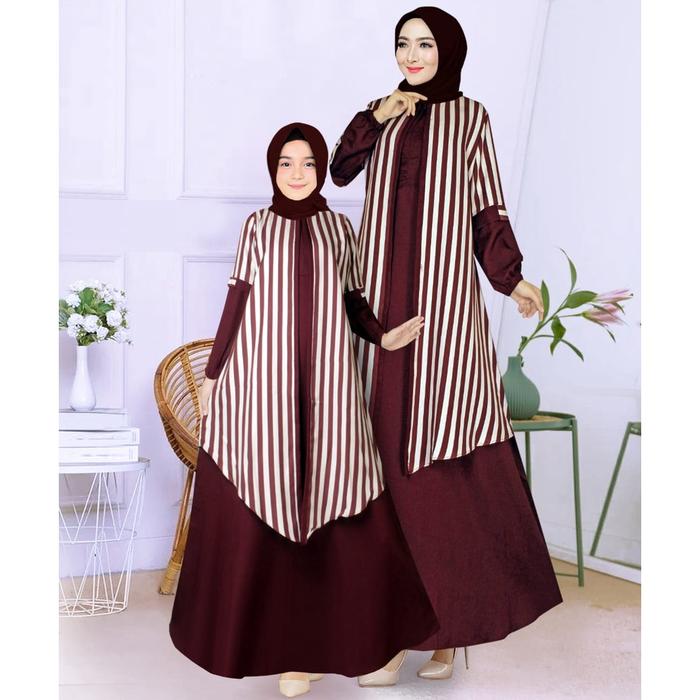 Cod Gamis Wanita Shakila Terbaru Rompi Jumbo Polos Premium Import Corneli